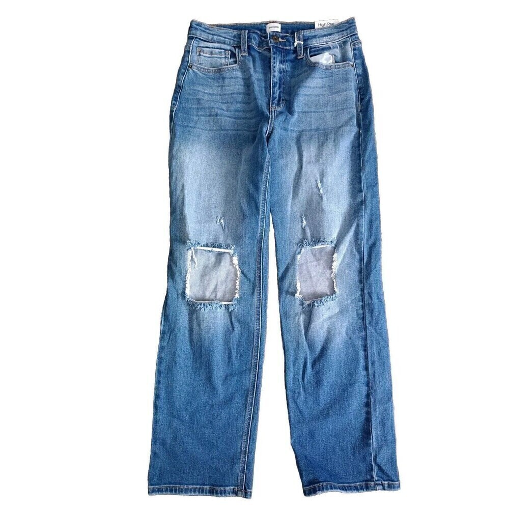 Sneak Peek Jeans Size 3/26 Distressed High Rise Straight Leg Normcore 90's New